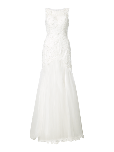 Luxuar Brautkleid im Meerjungfrau-Stil Offwhite 2