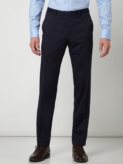 MCNEAL Slim fit pantalon met geweven motief Marineblauw - 4