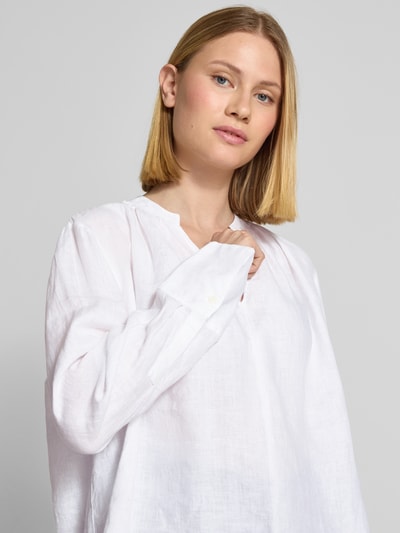 Tommy Hilfiger Relaxed Fit Bluse aus reinem Leinen Weiss 3