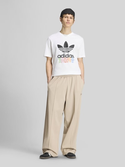 adidas Originals t-shirt o kroju regular fit z czystej bawełny Biały 1
