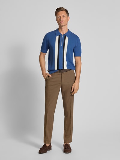 HUGO Regular fit poloshirt met wol, model 'SHOLPONE' Blauw - 1