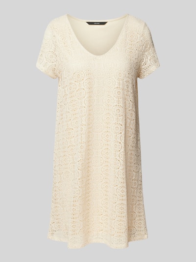 Vero Moda Regular fit vrijetijdsjurk van kant, model 'MAYA' Offwhite - 2