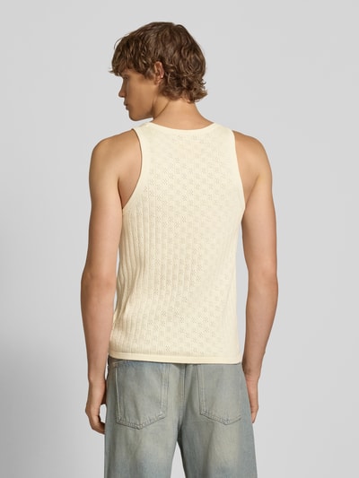 BLKVIS Tanktop mit Label-Stitching Offwhite 5