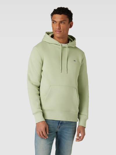 Gant Hoodie aus reiner Baumwolle Hellgruen 4