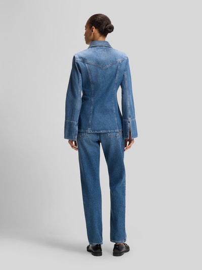 BOSS Orange Slim Fit Jeansbluse aus reiner Baumwolle Modell 'C_SLIM' Dunkelblau 5