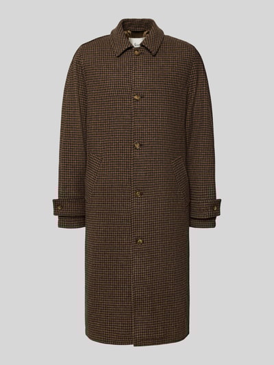 Forét Mantel aus Wolle mit Ärmelriegeln Modell 'PINE' Mittelbraun 2