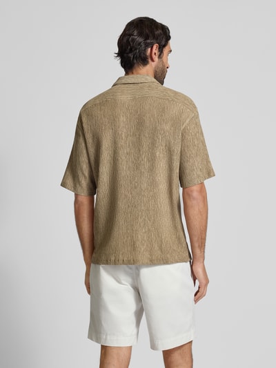 JAKE*S STUDIO MEN Regular Fit Freizeithemd mit Reverskragen Beige 5