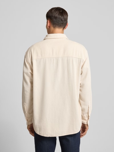 American Vintage Relaxed Fit Freizeithemd aus Cord Modell 'PADOW' Beige 5