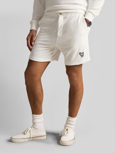 Polo Ralph Lauren Regular Fit Sweatshorts aus Baumwoll-Mix Weiss 4