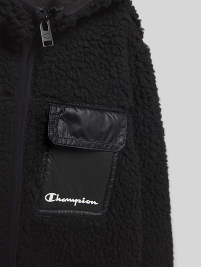 CHAMPION Kurtka ze sztucznego kożuszka Czarny 2