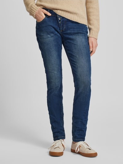 Buena Vista Slim fit jeans met 5-pocketmodel, model 'Malibu' Blauw - 4