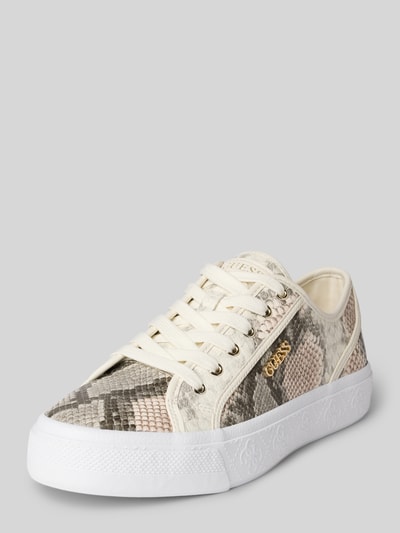 Guess Sneakers met logo-applicatie, model 'Love' Zand - 1