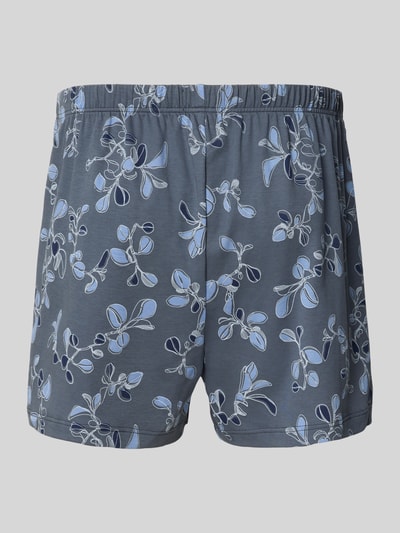 Hanro Bokserki z ozdobnym guzikiem Granatowy 3