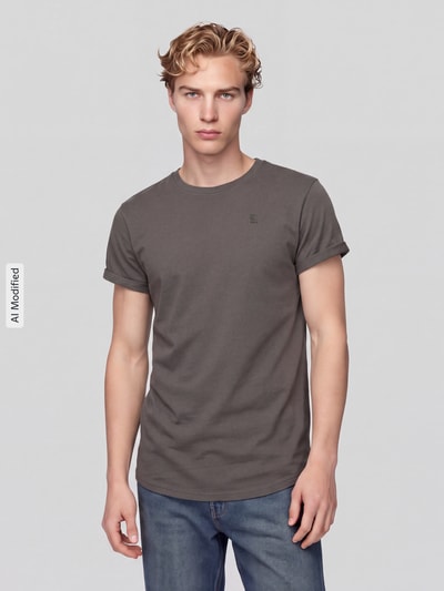 G-Star RAW Relaxed Fit T-Shirt aus reiner Baumwolle Modell 'Lash washed' Anthrazit 4