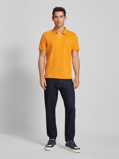 Tom Tailor Poloshirt mit Label-Detail Orange 1