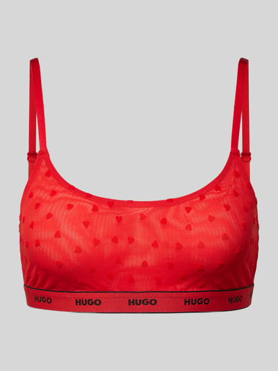 HUGO Bralette mit Strukturmuster Rot 1