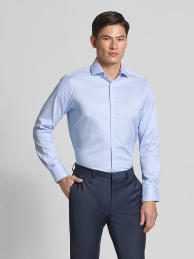 Christian Berg Men Regular Fit Business-Hemd aus reiner Baumwolle Bleu 4