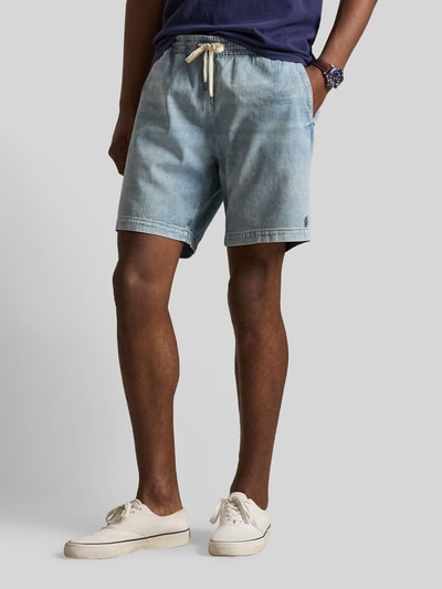 Polo Ralph Lauren Regular Fit Jeansshorts mit Tunnelzug Hellblau 4