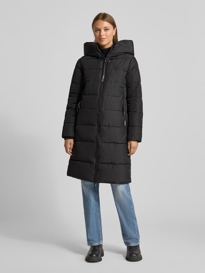 khujo Steppmantel mit Kapuze Modell 'Jilias' Black 4