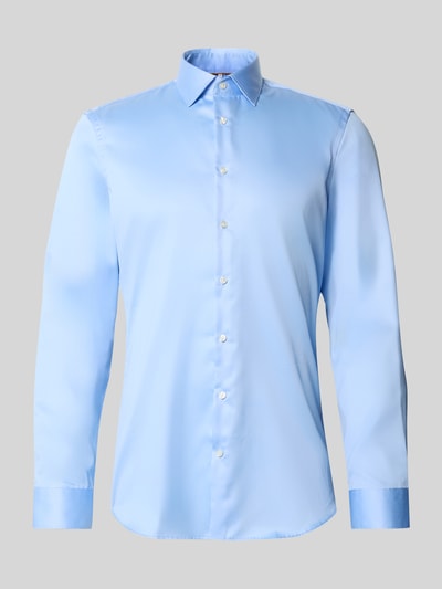 Jake*s Super slim fit zakelijk overhemd met kentkraag Lichtblauw - 2