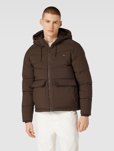 JACK & JONES Steppjacke mit durchgehendem Reißverschluss Schoko 4