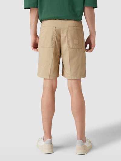 REVIEW Bermudas mit Label-Patch Sand 5