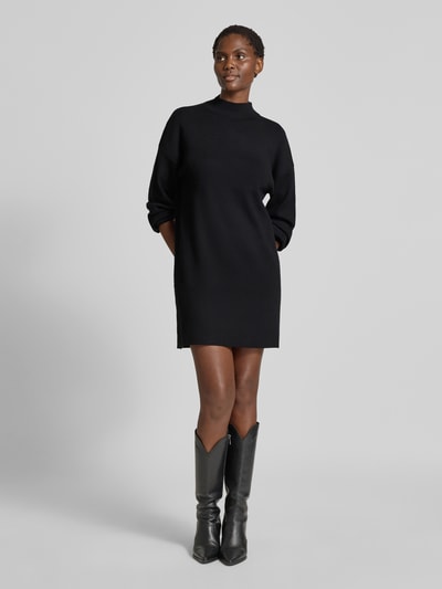 Vero Moda Loose fit gebreide jurk van viscosemix, model 'NANCY' Zwart - 1