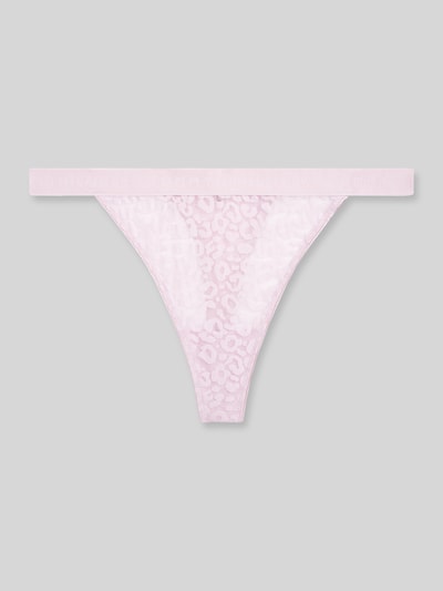Tommy Hilfiger String van kant met logo in band Roze - 2