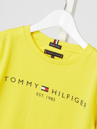 Tommy Hilfiger Teens T-Shirt aus Baumwolle mit Logo-Print  Gelb 2