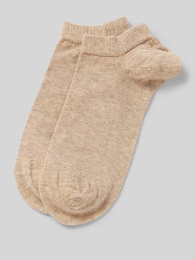 JOOP! Collection Sneakersocken mit Label-Print Sand Melange 1