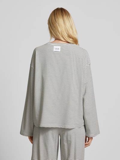 VILLA SOPHIE Oversized shirt met lange mouwen en ronde hals Wit - 5