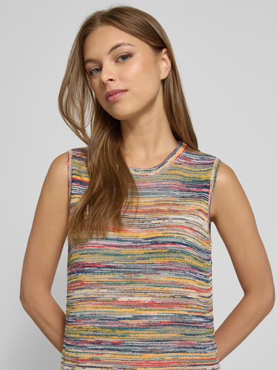 Christian Berg Woman Midikleid aus Viskose-Mix in Strick-Optik  Beige Melange 3