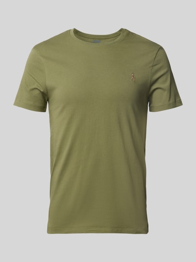 Polo Ralph Lauren T-Shirt mit Label-Stitching Oliv 2