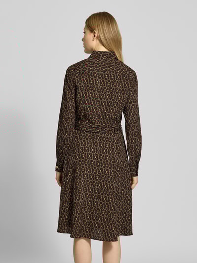 Lauren Ralph Lauren Knielanges Hemdblusenkleid mit Bindegürtel Modell 'KARALYNN' Black 5