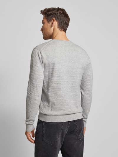 CK Calvin Klein Strickpullover mit Label-Stitching Hellgrau 5