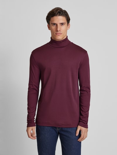 Christian Berg Men Longsleeve mit Rollkragen Dunkelrot 4