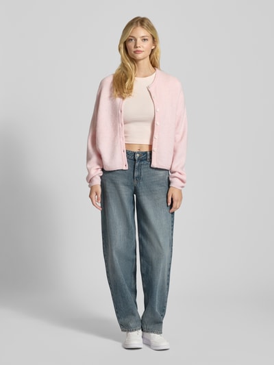 JJXX Jeansy z szeroką nogawką z mieszanki bawełny ekologicznej model ‘FUJI’ Jeansowy niebieski 1