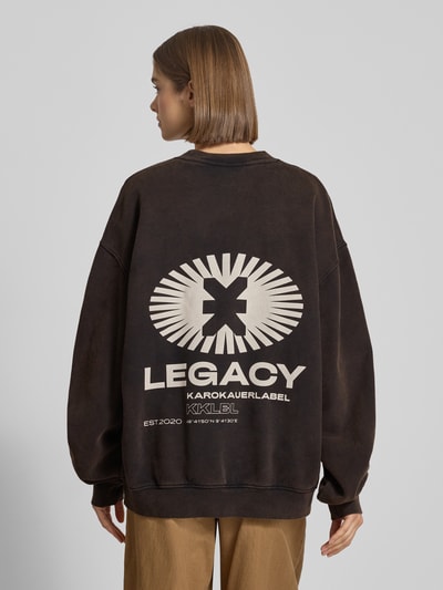 Karo Kauer Bluza o kroju oversized z okrągłym dekoltem model ‘Legacy’ Czarny 5