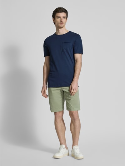 s.Oliver RED LABEL Regular Fit T-Shirt aus reiner Baumwolle Dunkelblau 1