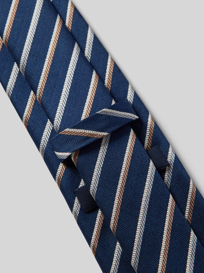 Produktfoto, Krawatte aus Seide im Allover-Look (8 cm) von JOOP! Collection in Blau mit feiner Struktur, klassische Form, Allover-Look.