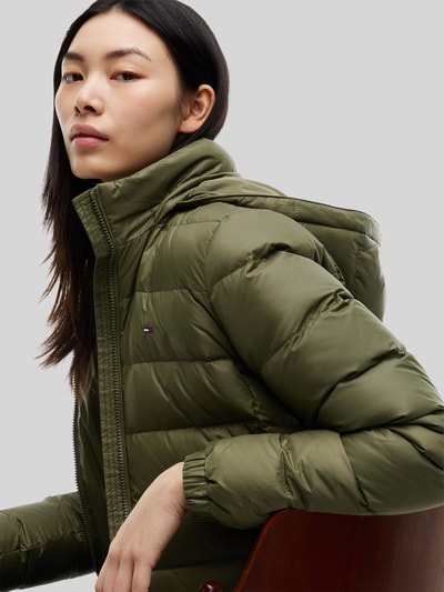 Tommy Jeans Płaszcz puchowy z odpinanym kapturem Oliwkowy 3