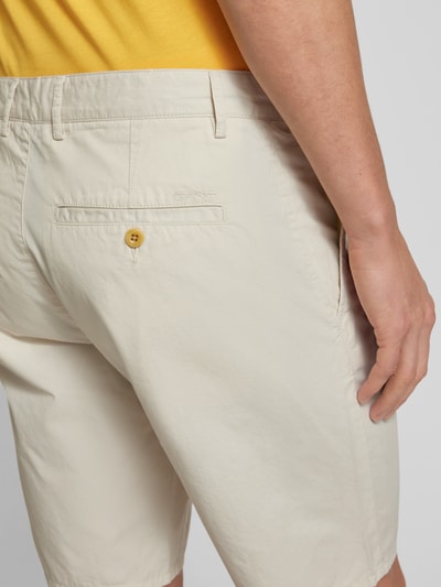 Gant Korte relaxed fit broek met riemlussen Kit - 3