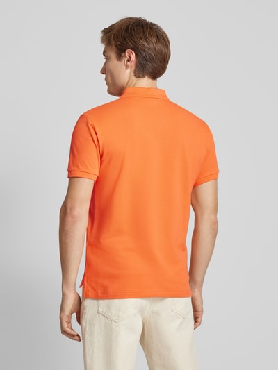 Polo Ralph Lauren Custom Slim Fit Poloshirt mit Label-Stitching Orange 5