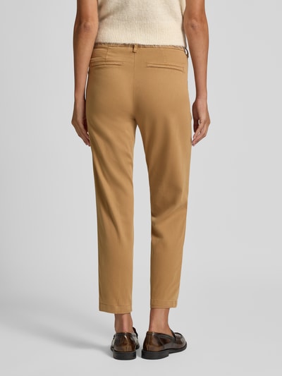 MAC Chinosy z detalem z logo model ‘CHINO TURN UP’ Beżowy 5