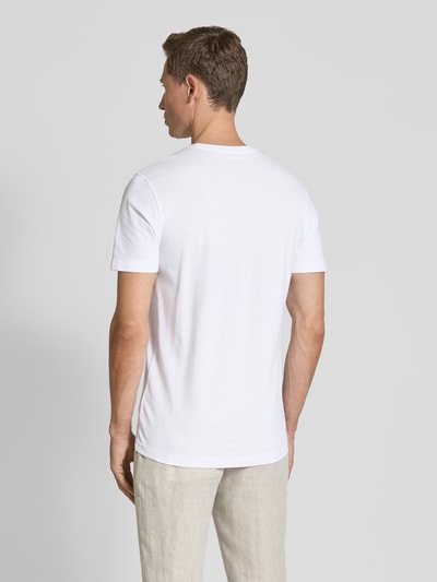 Christian Berg Men T-Shirt mit Label-Stitching Weiss 5