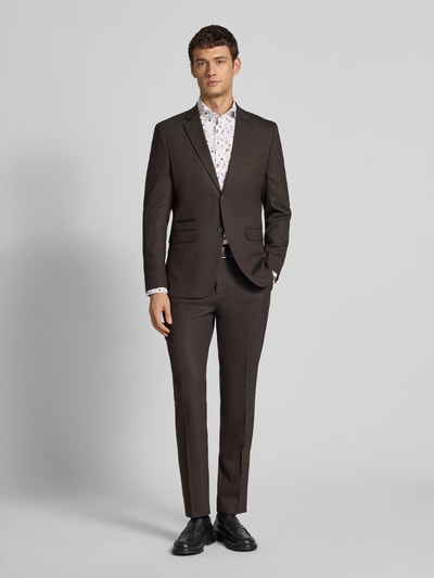 Profuomo Regular Fit Business-Hemd mit Haifischkragen Modell 'Cutaway' Sand 1