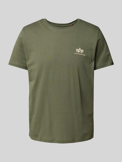 Alpha Industries T-shirt z nadrukiem z logo Zielony 2