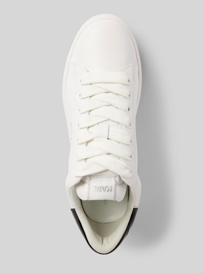 Karl Lagerfeld Ledersneaker mit Label-Print Modell 'KAPRI' Weiss 3