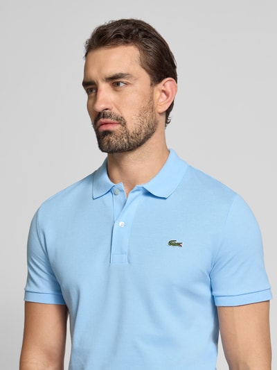 Lacoste Slim Fit Poloshirt aus reiner Baumwolle Hellblau 3