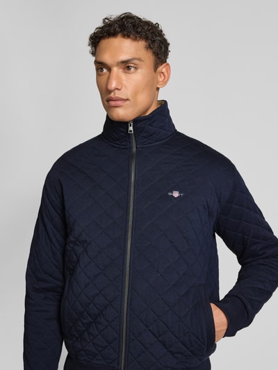 Gant Sweatjacke mit Reißverschluss Dunkelblau 3